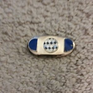 Sterling silver GFMW lapis lazuli pin